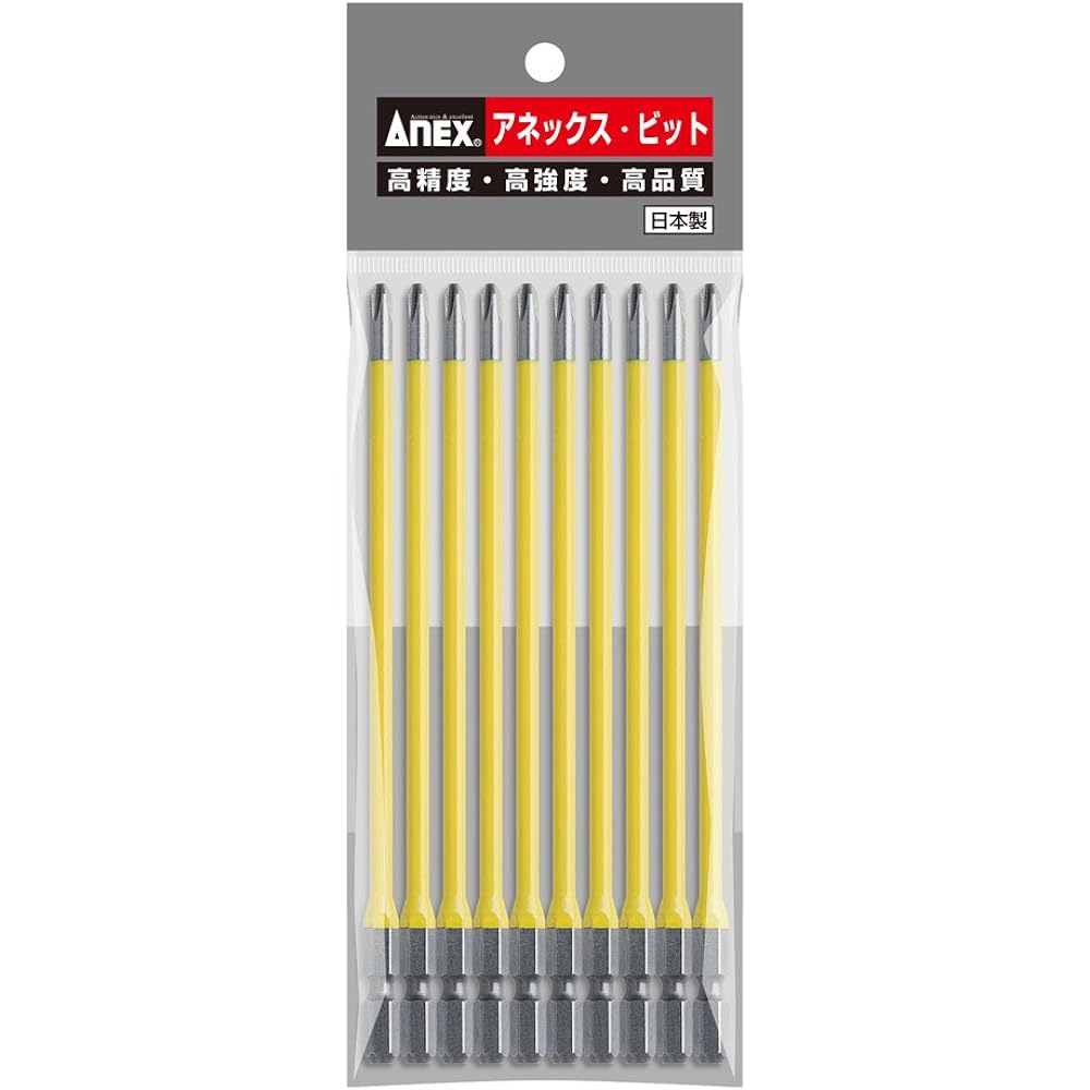 ANEX Color Bit Tiered +2x150 10 Pieces Bag AC-16M [Bulk Purchase] 10 Bags (100 Pieces)