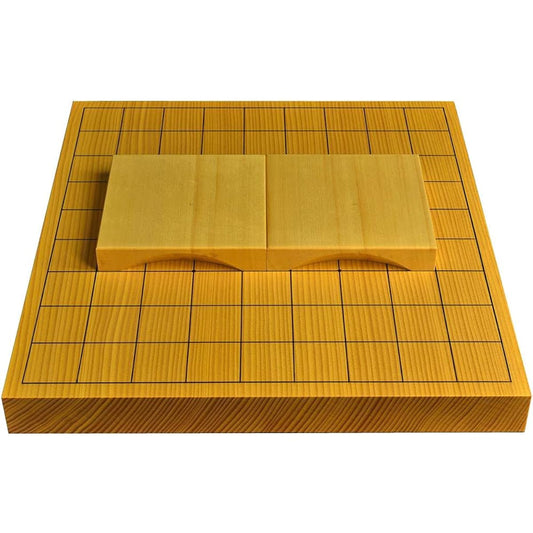 Shogi board New Kaya No. 10 single board Genuine lacquered sword scale Pine seal (1 inch Hiba piece stand included)