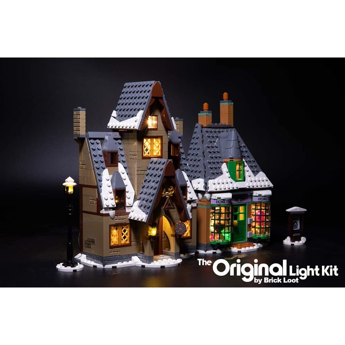 Brick Loot Deluxe LED Illumination Light Kit for Hary Potter Hogsmeade Village Visiting Set # 76388 - (Note: Model Not Included)