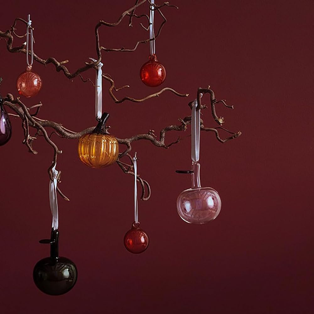 [Regular Imported Product] Iittala Glass Apple Ornament Approx. 9cm Set of 3 Clear 1059739