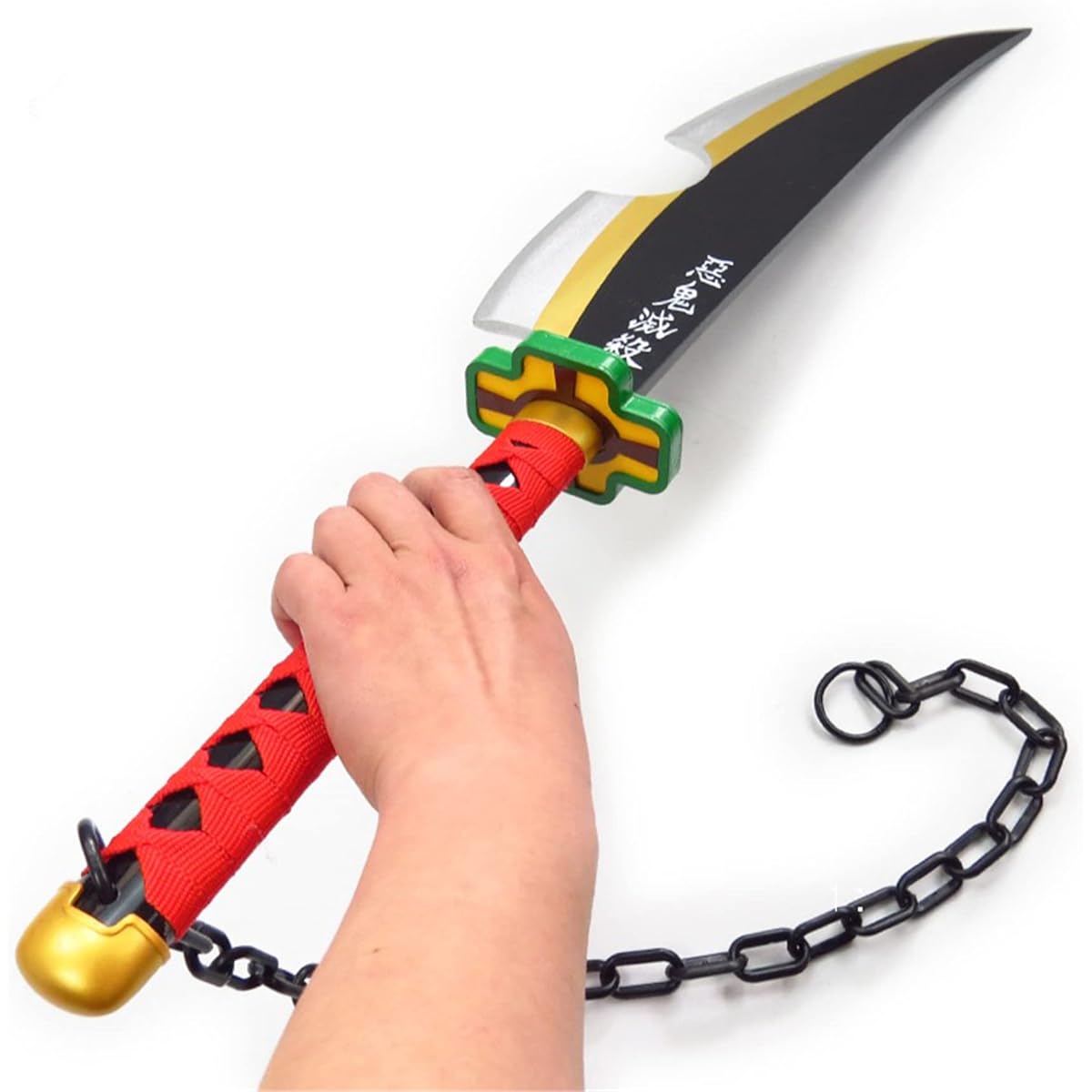 [Ranako] Uzui Tengen Imitation Sword, Single Blade, 76cm, Keychain, Chain 90cm, Cosplay, Nichirin Sword, Weapon, Christmas, For Children and Adults, Birthday, Art Sword, Ornament, Japanese Sword, Authentic, Stylish