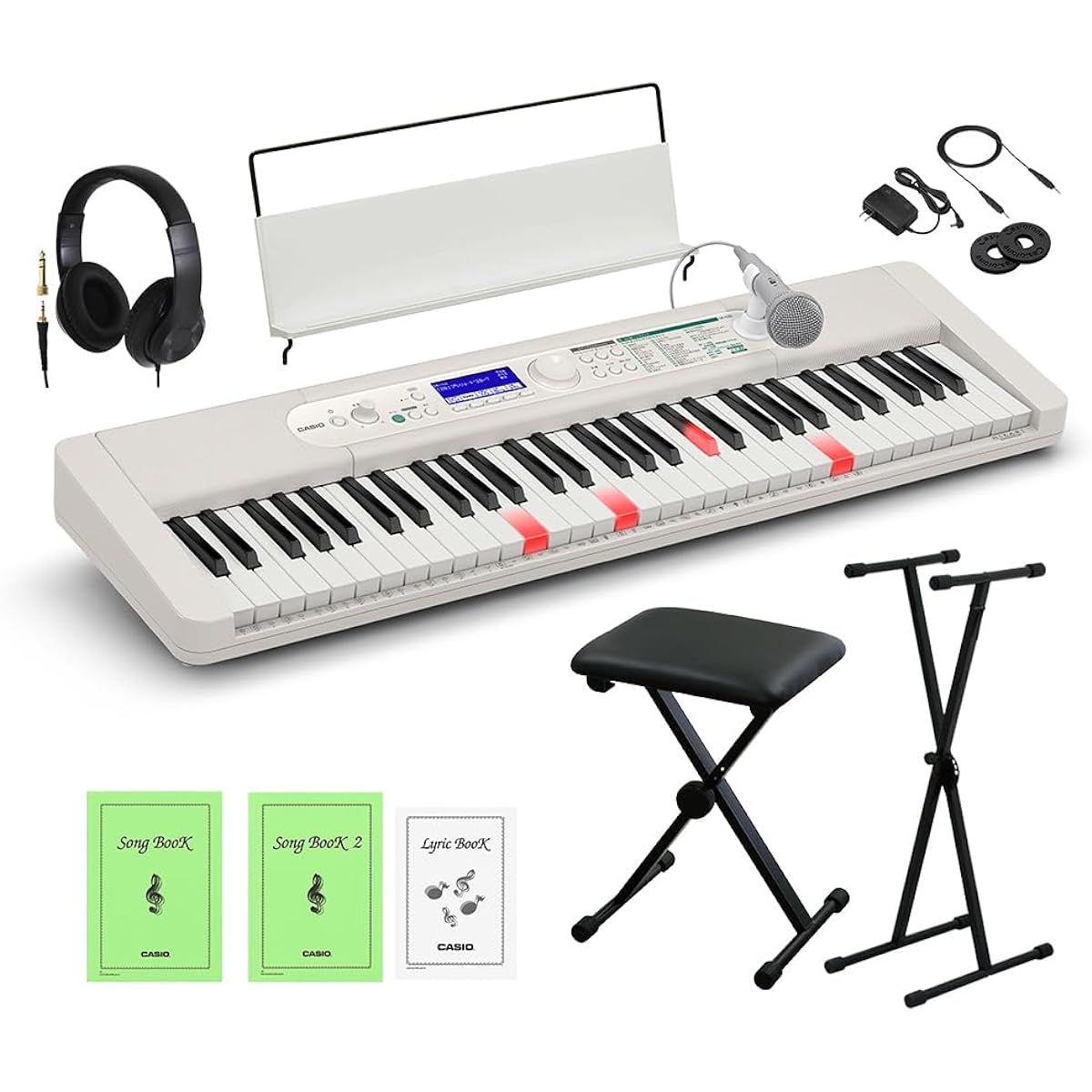 CASIO LK-530 Stand, Chair, and Headphone Set Casio