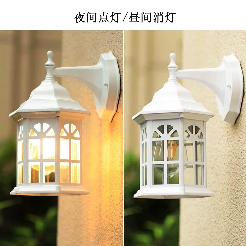 White Wall Light Outdoor Wall Light Porch Light LED Light Outdoor Exterior Bracket Stylish Retro Antique Scandinavian Antique Retro Simple Washroom Toilet Stairs