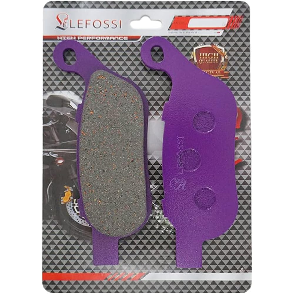 Lefossi Carbon Fiber Brake Pads Motorcycle Replacement Front and Rear Brake Pad Kit Set for Harley-Davidson FLS Softail Slim 2012-2014 FLSTC Heritage Softail Classic 2008-2014 FA457F FA458R