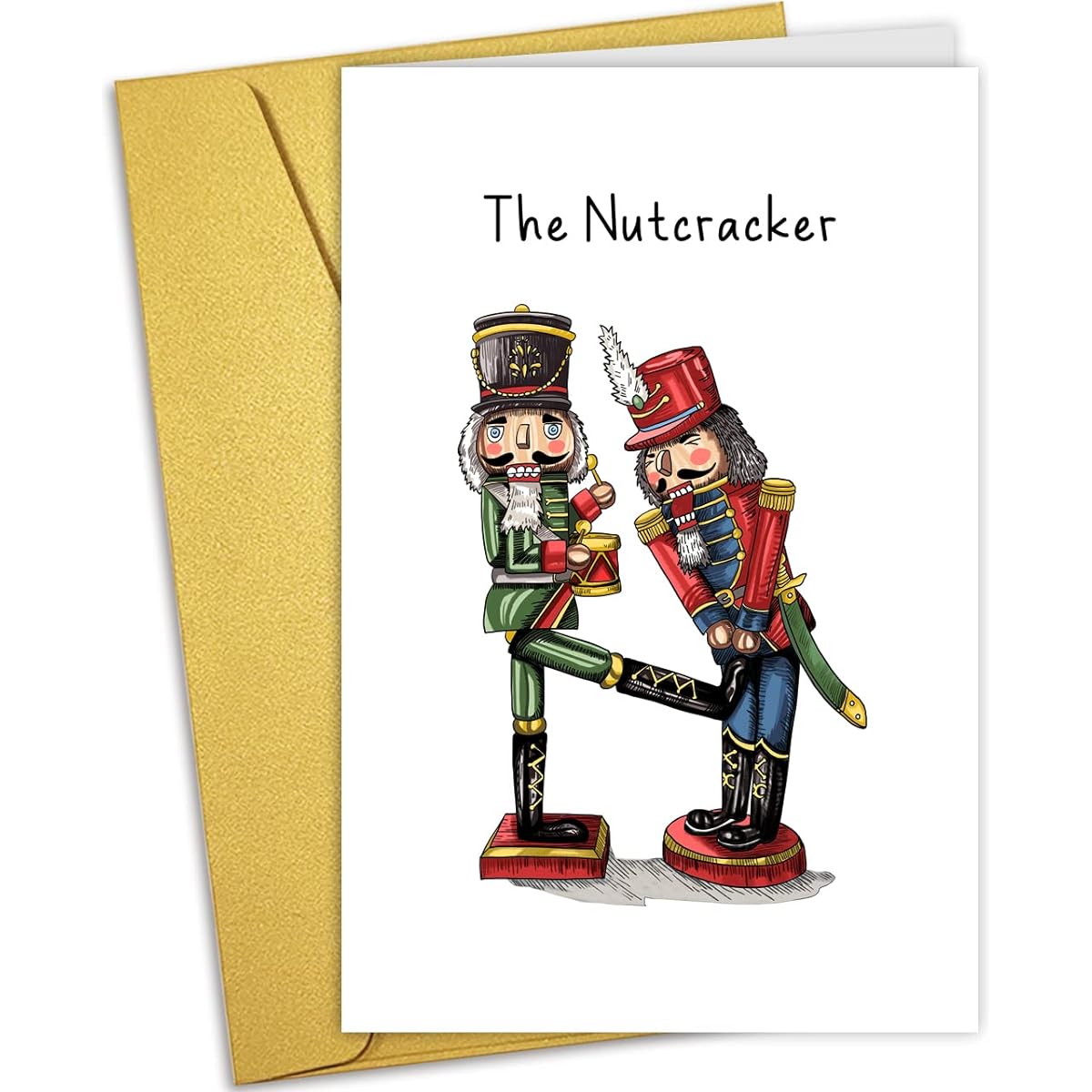 Funny Touch Your Butt Christmas Card, Prank Holiday Card for Girlfriend, Inappropriate Christmas Card for Boyfriend.