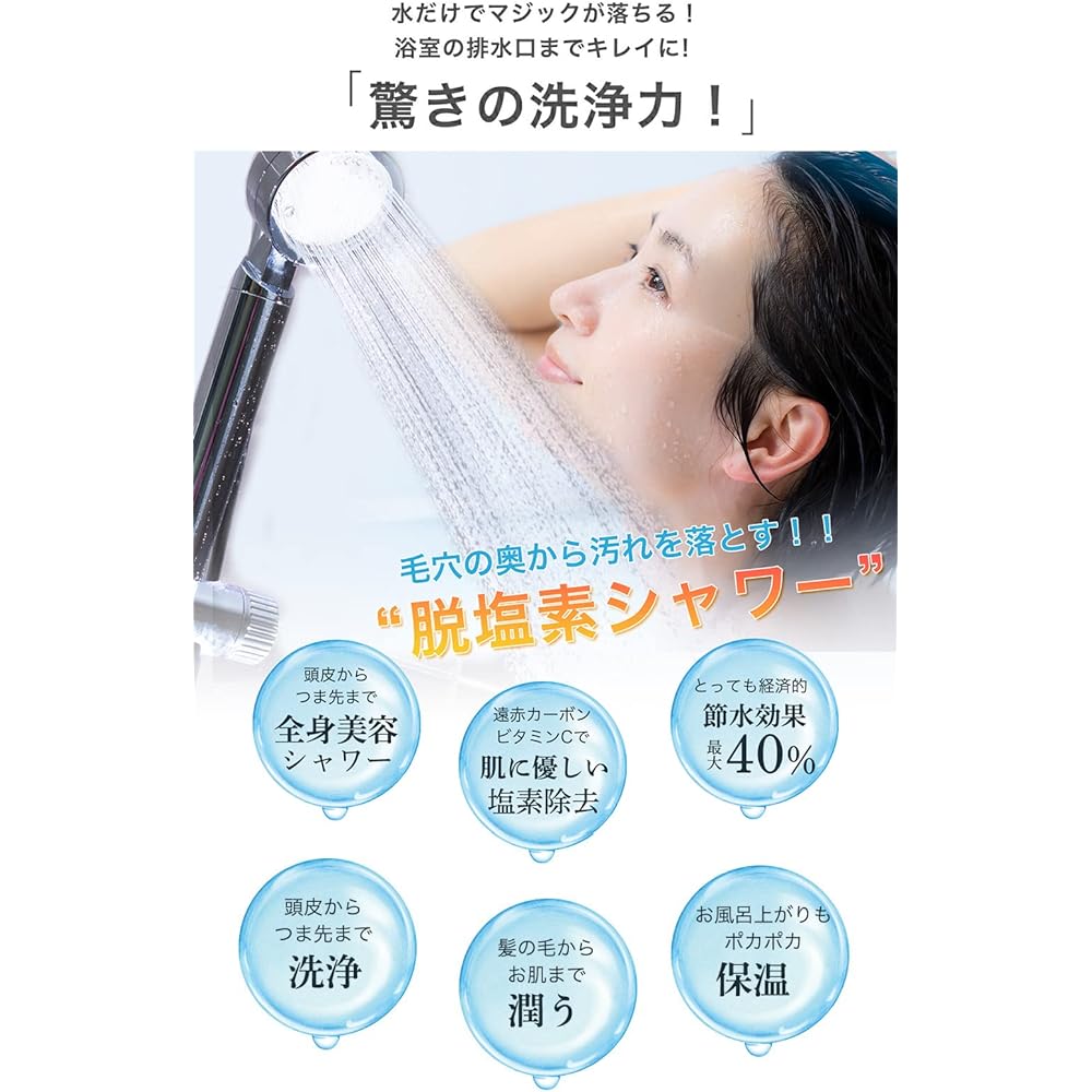 PANAVIA Chlorine Removal Shower Head Micro Nano Bubble Shower Head Beautiful Hair Chlorine Removal Cartridge Included Made in Japan Domestic Water Saving Micro Bubble Shower for Women Women Children Pets Dogs Cats Coat Premium Shower Head Silver