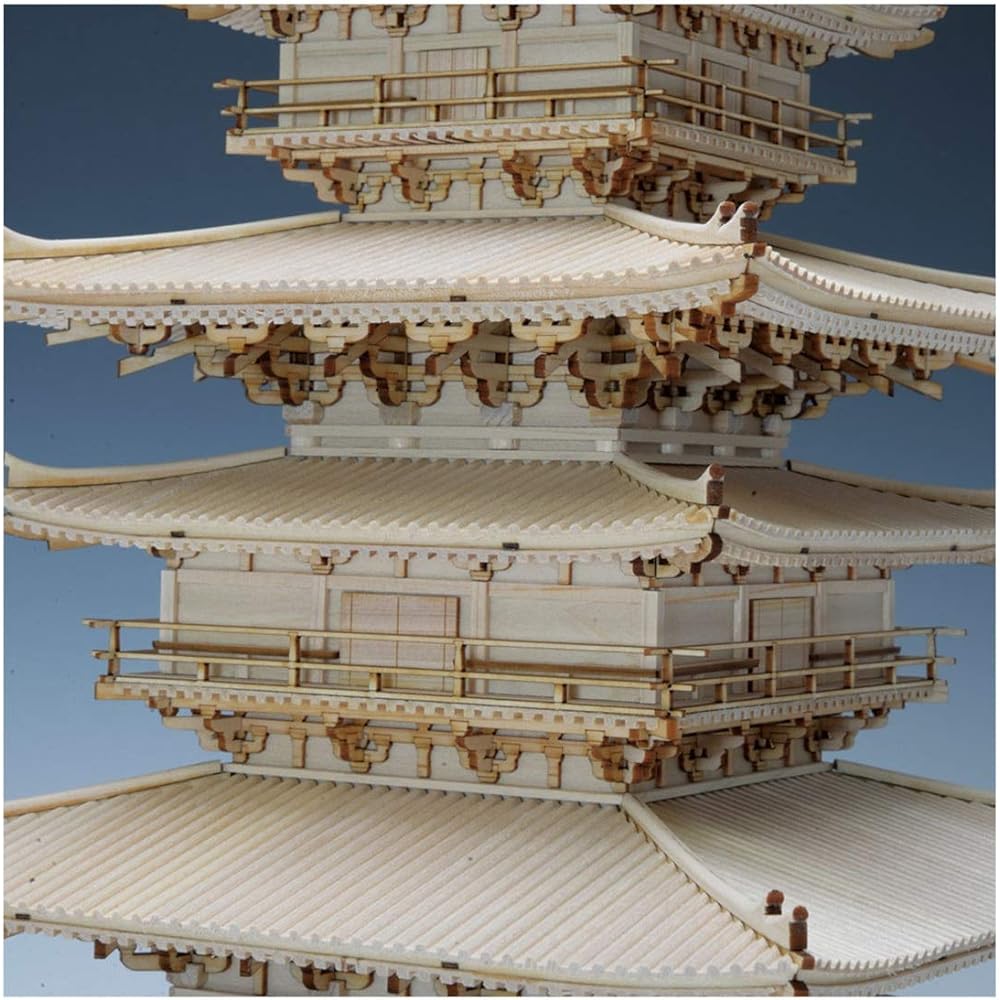 Woody Joe 1/75 Yakushiji East Tower Wooden Model Assembly Kit