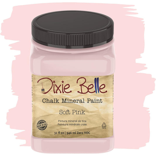 Dixie Belle Paint Company Chalk Finish Furniture Paint (Soft Pink) 32oz