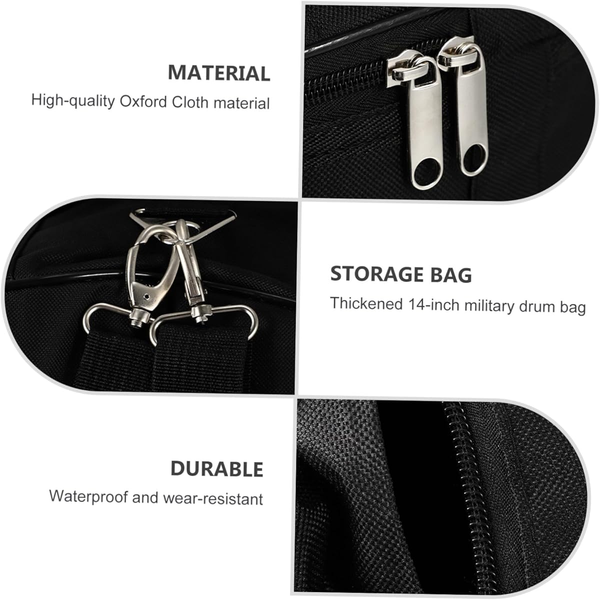 FAVOMOTO 1 Piece 14 Inch Snare Drum Bag 5a Drumstick Suitcase Accessories Backpack Organizer Backpack Gig Bag Storage Bag for Snare Drum Supple Drum Bag Cotton Instrument Protection Bag Bohemian