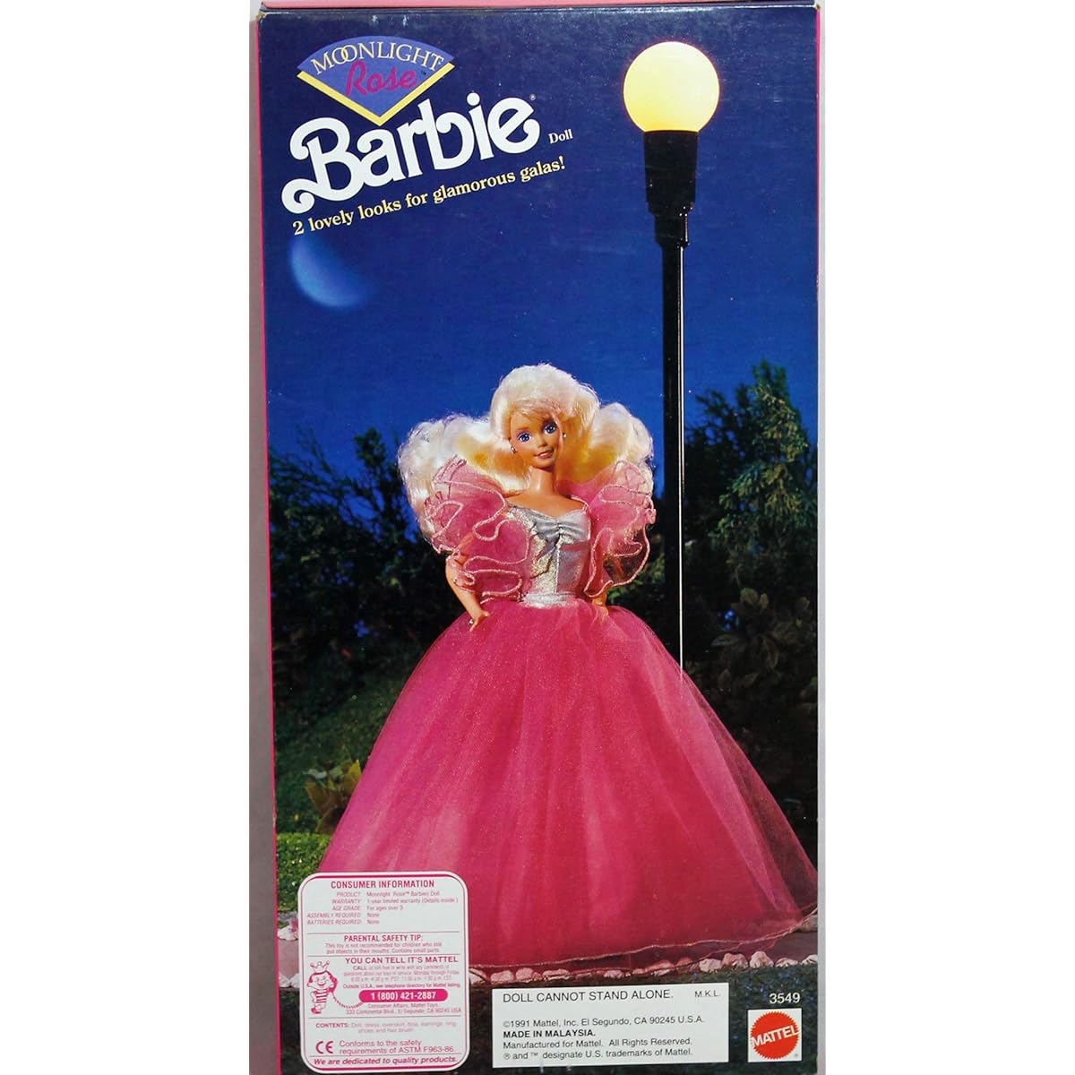 Barbie Doll Moonlight Rose Barbie Hills Special Limited Edition 1991