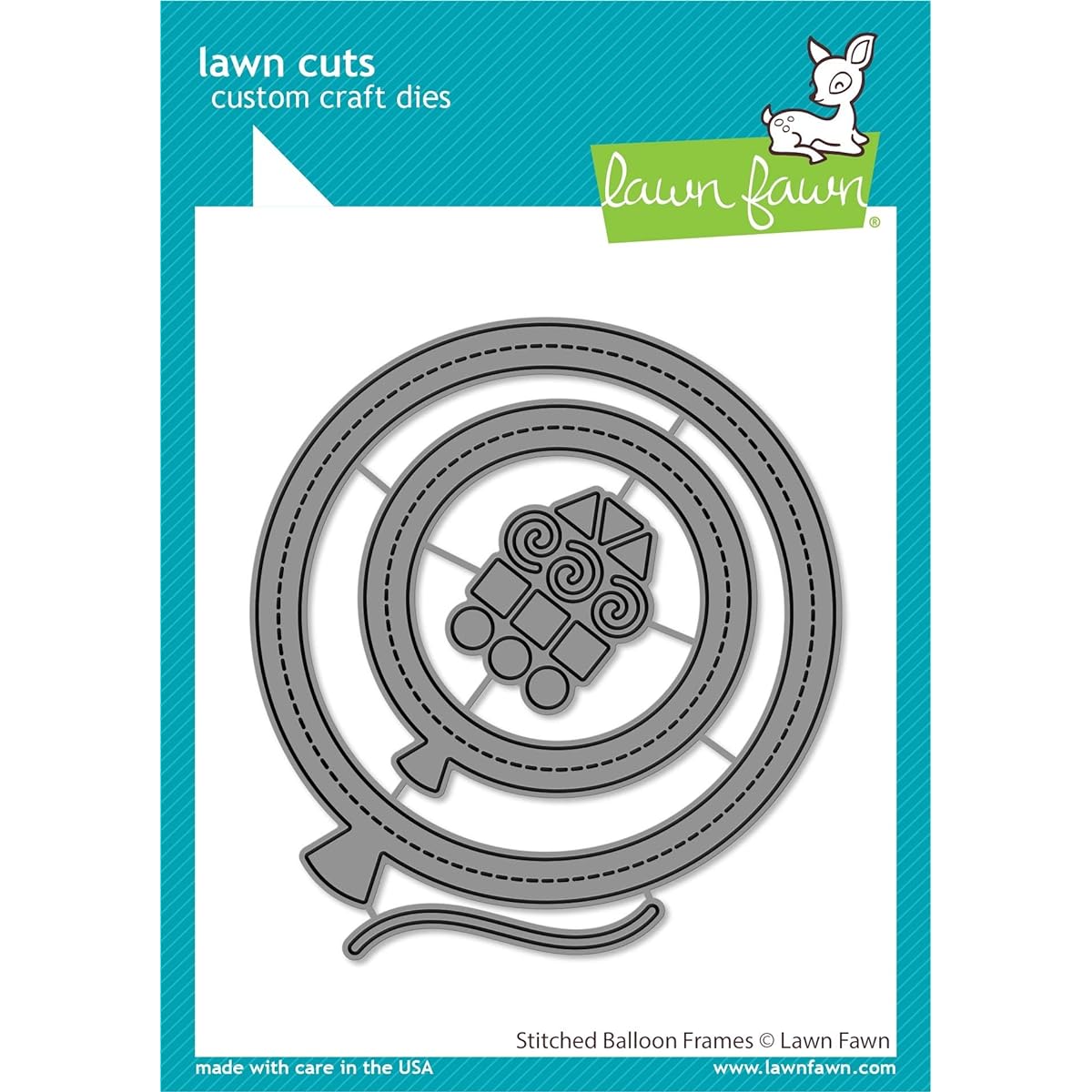 Lawn Cuts Custom Craft Die-Stitched Balloon Frames -LF2266