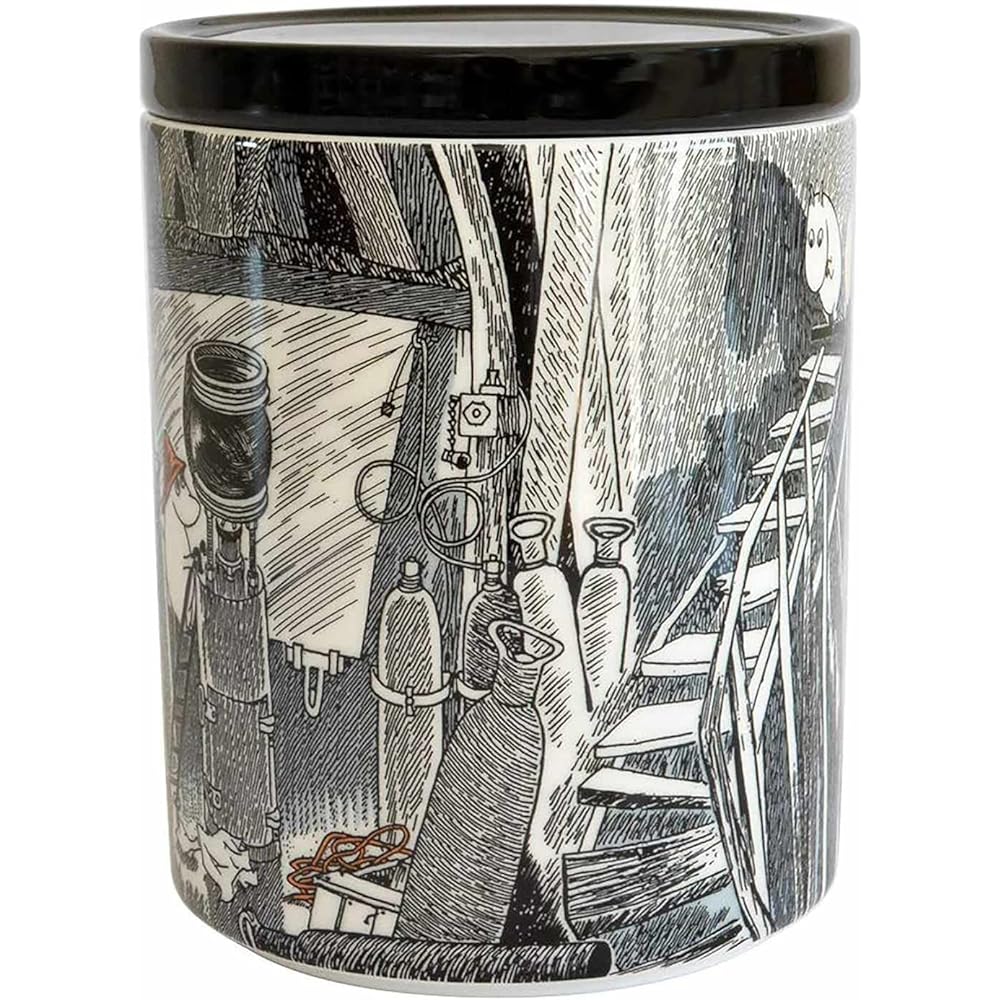 [Regular Imported Product] Moomin (Moomin by ARABIA) Jar with Lid Storage Container 1.2L True to It's Origin 1024603