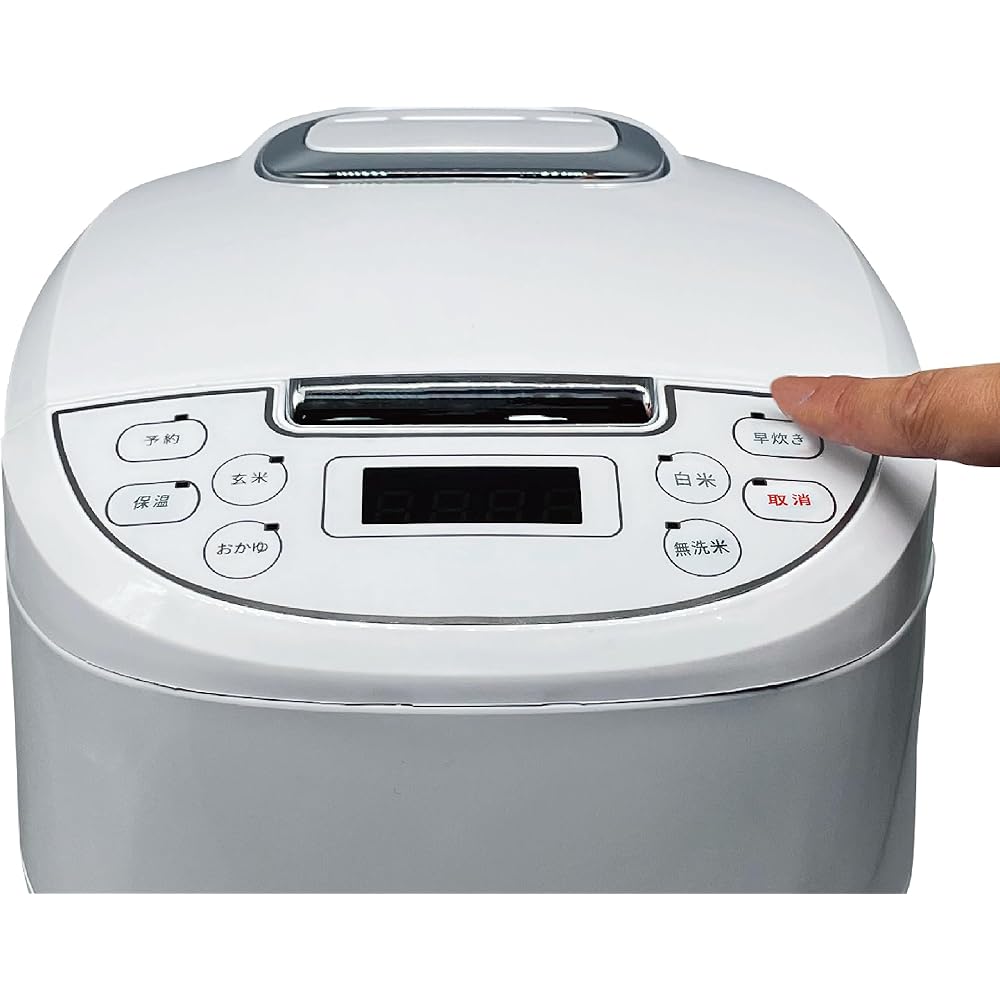 Osaka Deco Microcomputer Type Multi-functional Rice Cooker, 5 Meal Cookers, Thick Cooker, Black, 5 Types of Menu (White Rice, Early Cooking, Unwashed Rice, Brown Rice, Okayu), Steamed Cooking,