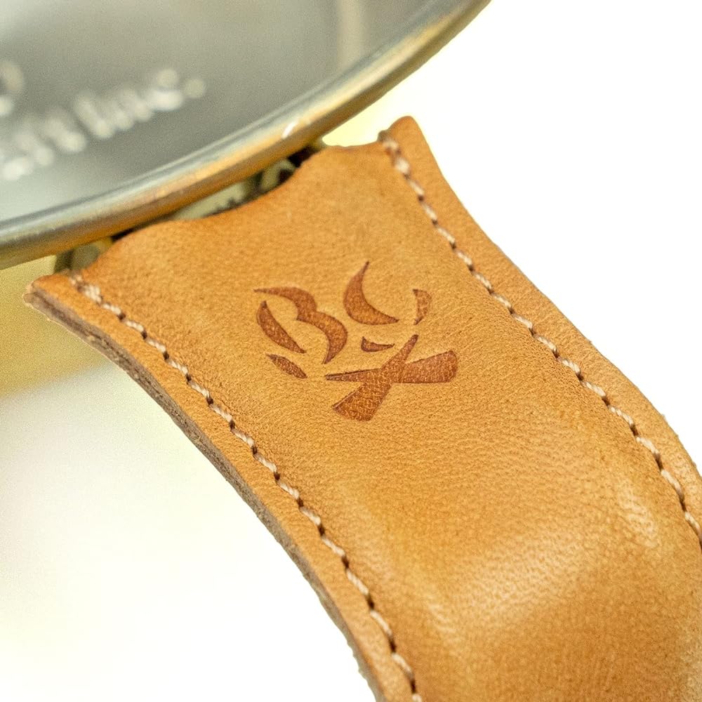 Bush Craft Sierra Cup & Leather Handle Cover Brass