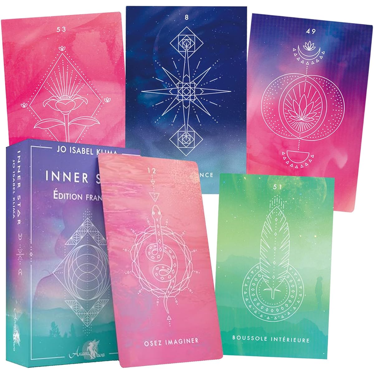 [Genuine product] INNER STAR ORACLE [Oracle card meanings with Japanese list] Tarot fortune telling