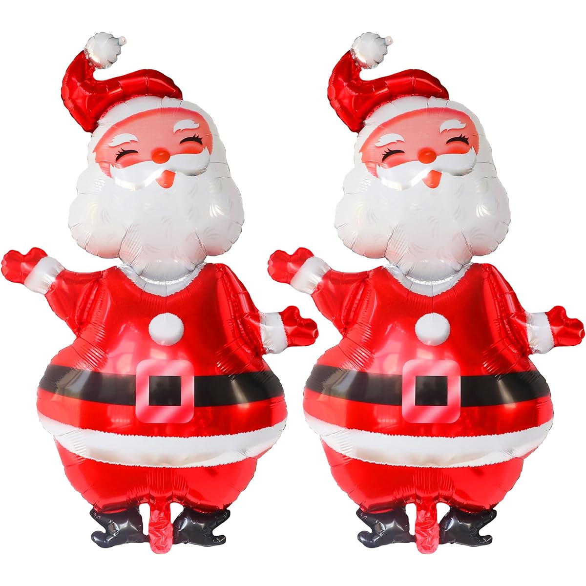 Giant Santa Balloons for Christmas Decorations - 47 Inch Pack of 2 | Santa Foil Balloons for Christmas Party Decorations | Christmas Mylar Balloons Santa Claus Balloons Christmas Balloon Decorations