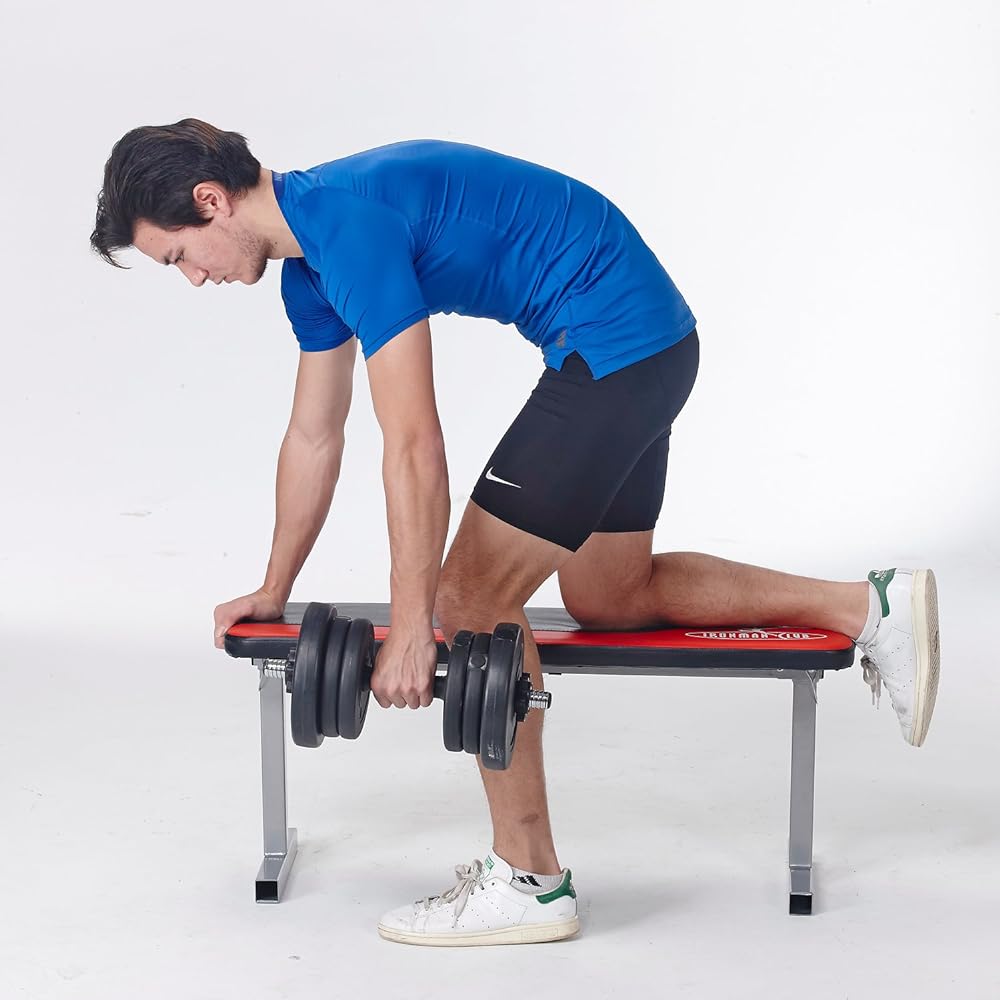 IRONMAN CLUB Flat Bench IMC-77 Foldable for Home Use Black