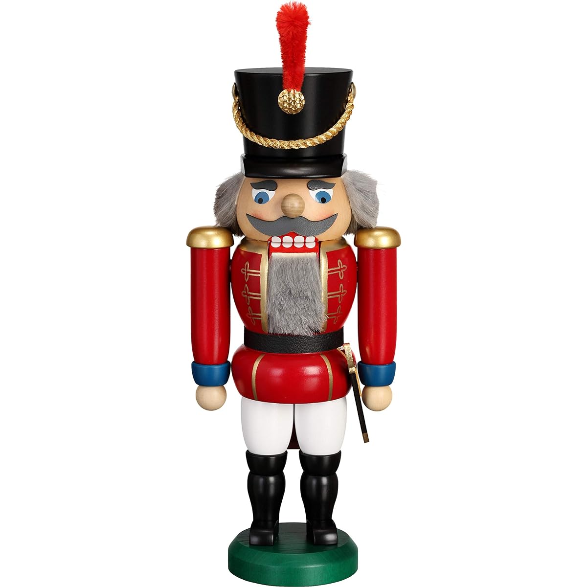 Nutcracker - Hungarian cavalry, red, height 28 cm, original from the Erzgebirge Folk Art Museum, Seiffen