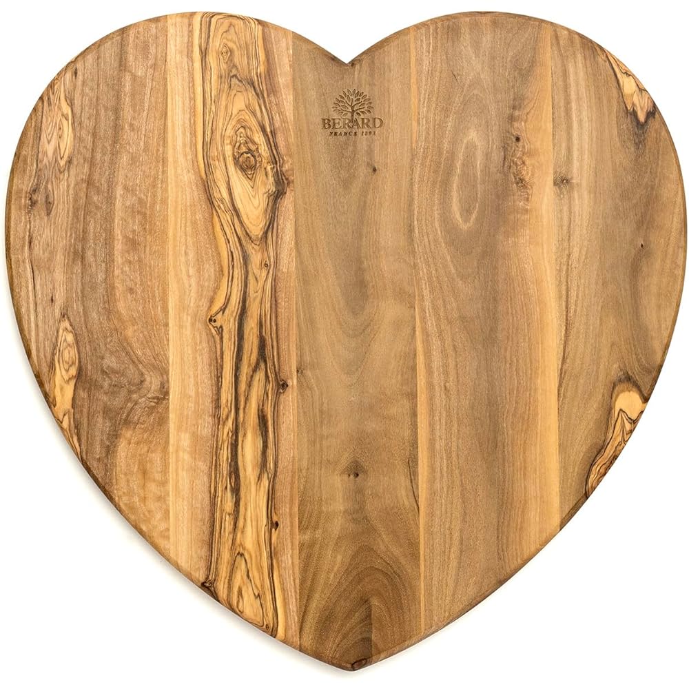 Berard Olive Cutting Board Heart Large