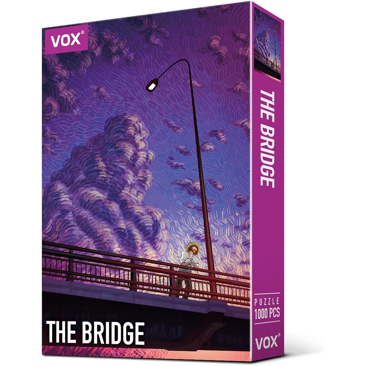 VOX Classic - Van Gogh Style The Bridge 1000 Piece Jigsaw Puzzle for Adults and the Whole Family Dust-Free Matte Finish Perfect Gift for Puzzle Enthusiasts
