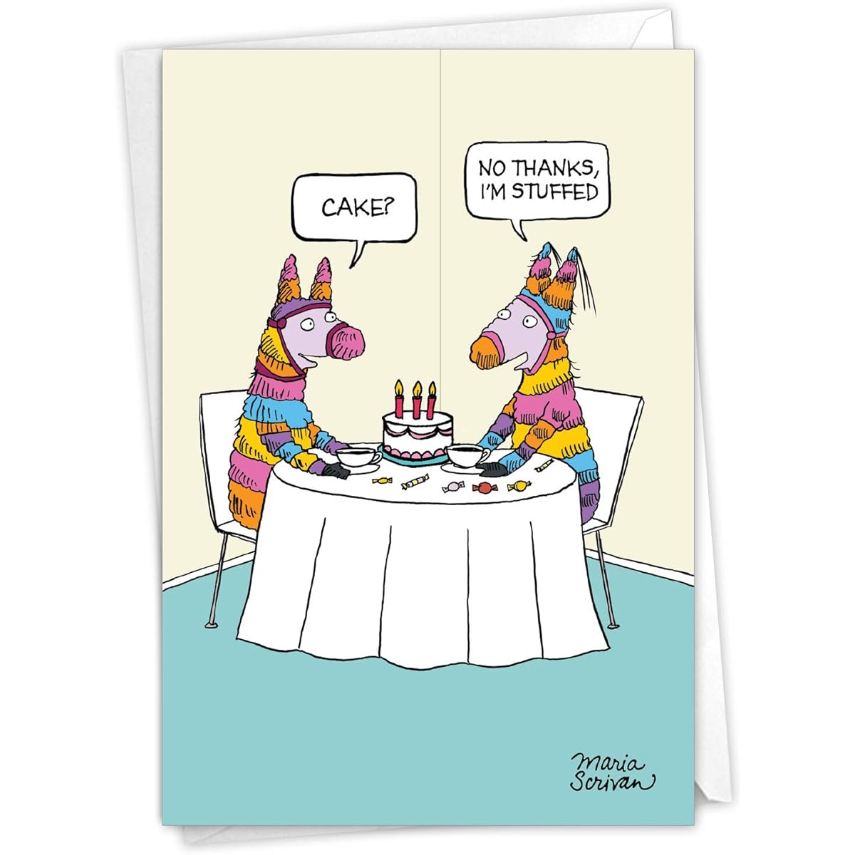 p-s-bd-ct1 Birthday Greeting Card 1 Birthday Card & Envelope (SKU:1291)