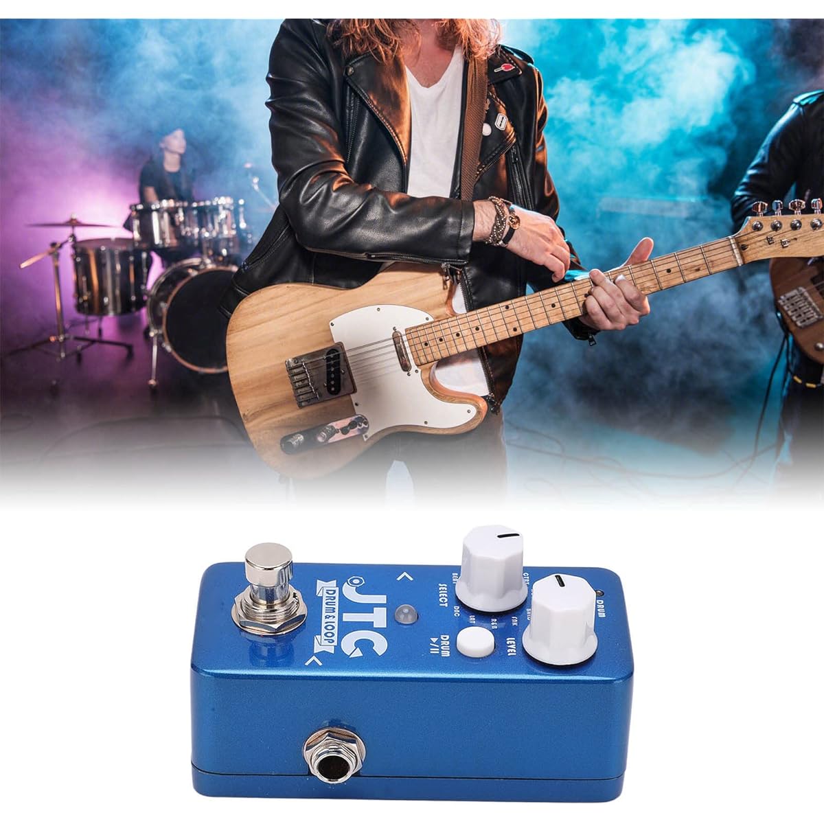 Mini recording effects, easy control loop drum effects, adjustable 10 drum rhythms for audio equipment