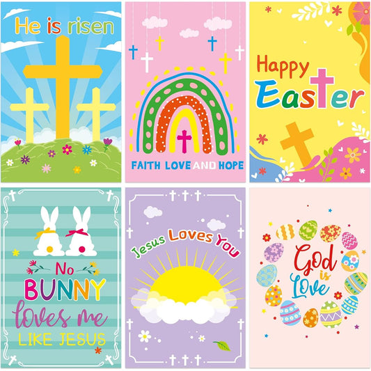 36 Easter Cards with Envelopes Religious He is Risen Cards Blank Inside for Kids Adults Happy Easter Gifts Festival Greeting Cards