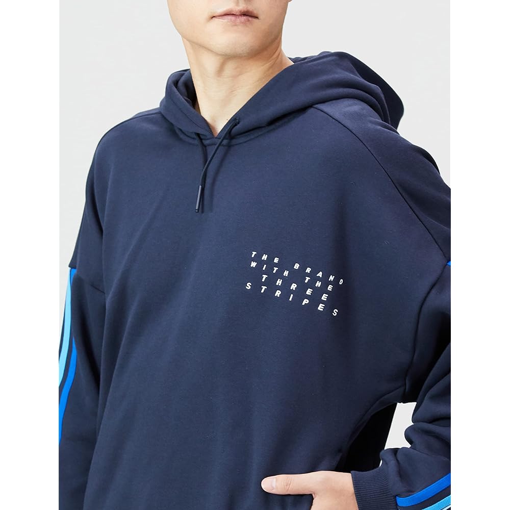 Adidas VA727 Men's Sweat Parka City Pullover Sweatshirt