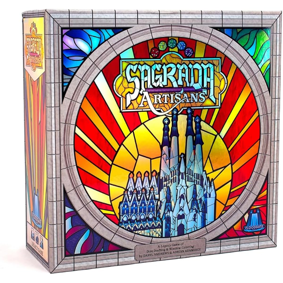 Sagrada Artisan A strategy game based on the award-winning board game Sagrada! | Family board game for kids & adults | Ages 10+ | 2-4 players | Easy to learn (Deluxe Edition)
