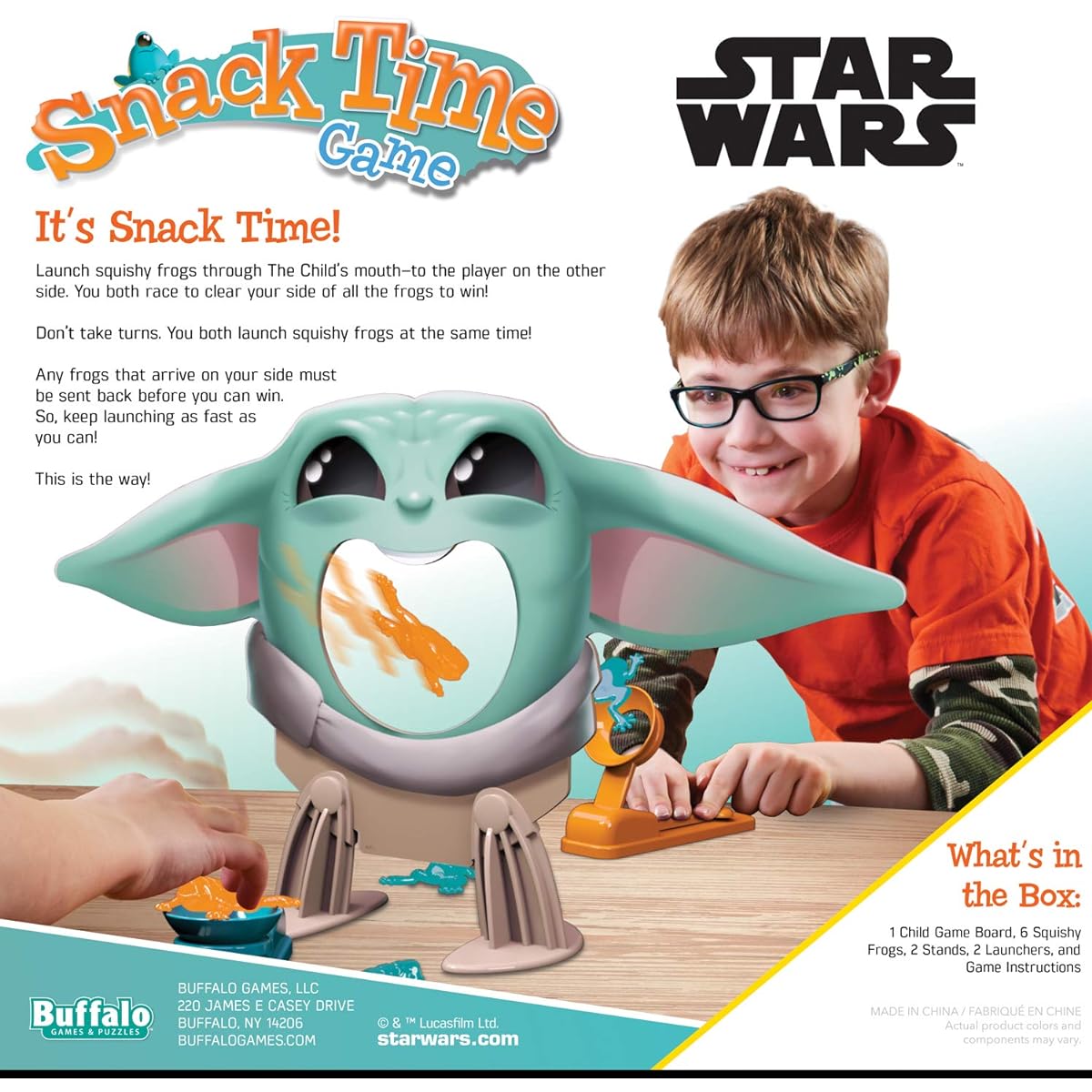 Buffalo Games Star Wars Mandalorian Snack Time Game 2 Player