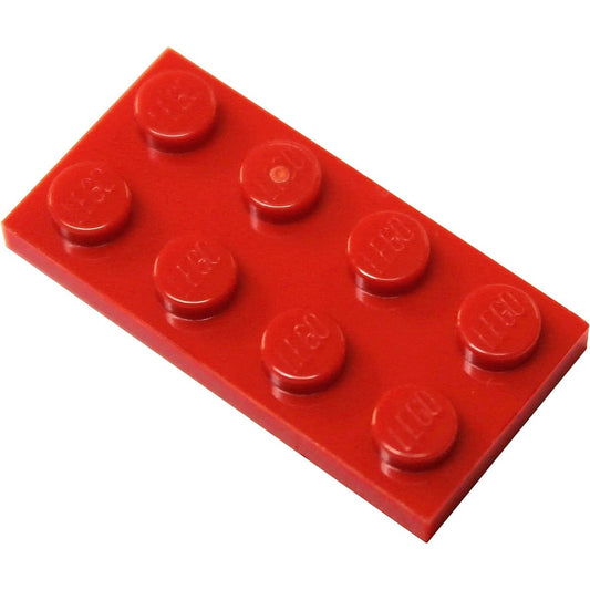 (c. 50 Pieces, Red) - LEGO Parts and Pieces: Red (Bright Red) 2x4 Plate x50