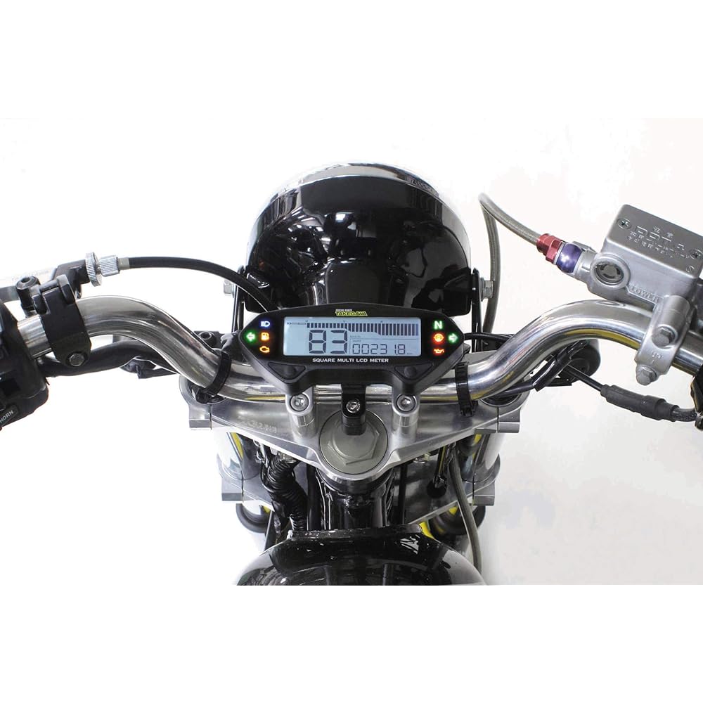 Special Parts TAKEGAWA Square Multi LCD Meter General Purpose (12V Vehicle) 05-05-0037