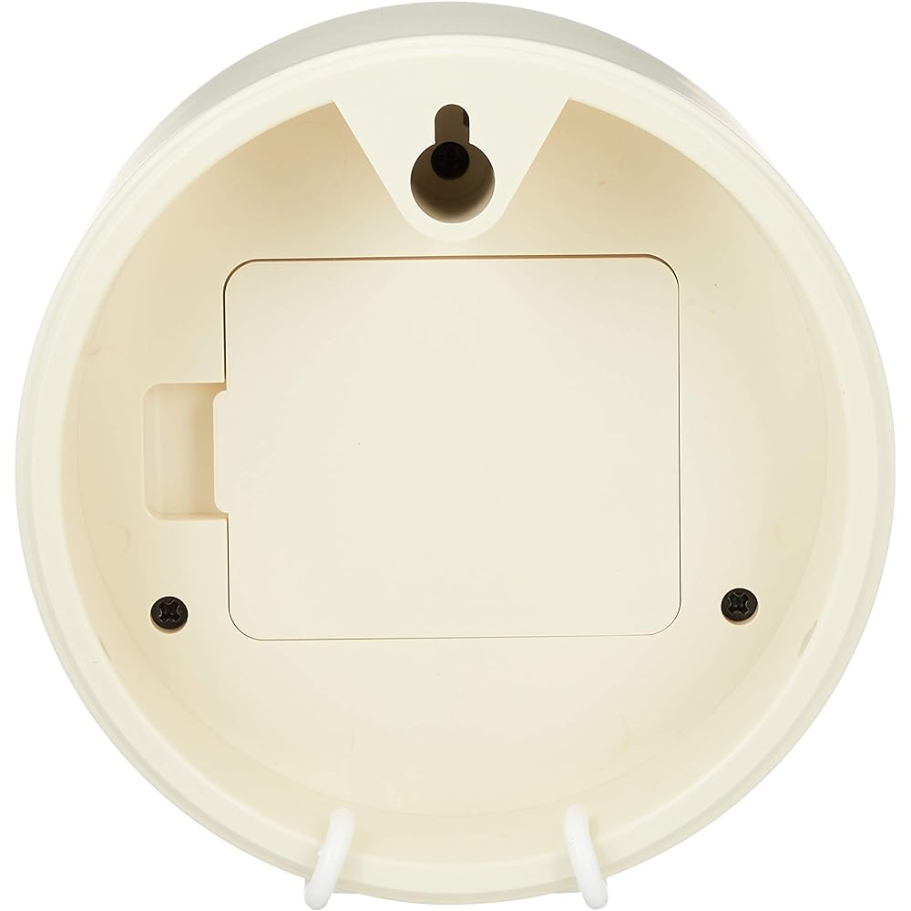 Lemnos Wall Hanging Analog Riki Small Clock Ivory WR07-15 IV Lemnos φ122×d72mm