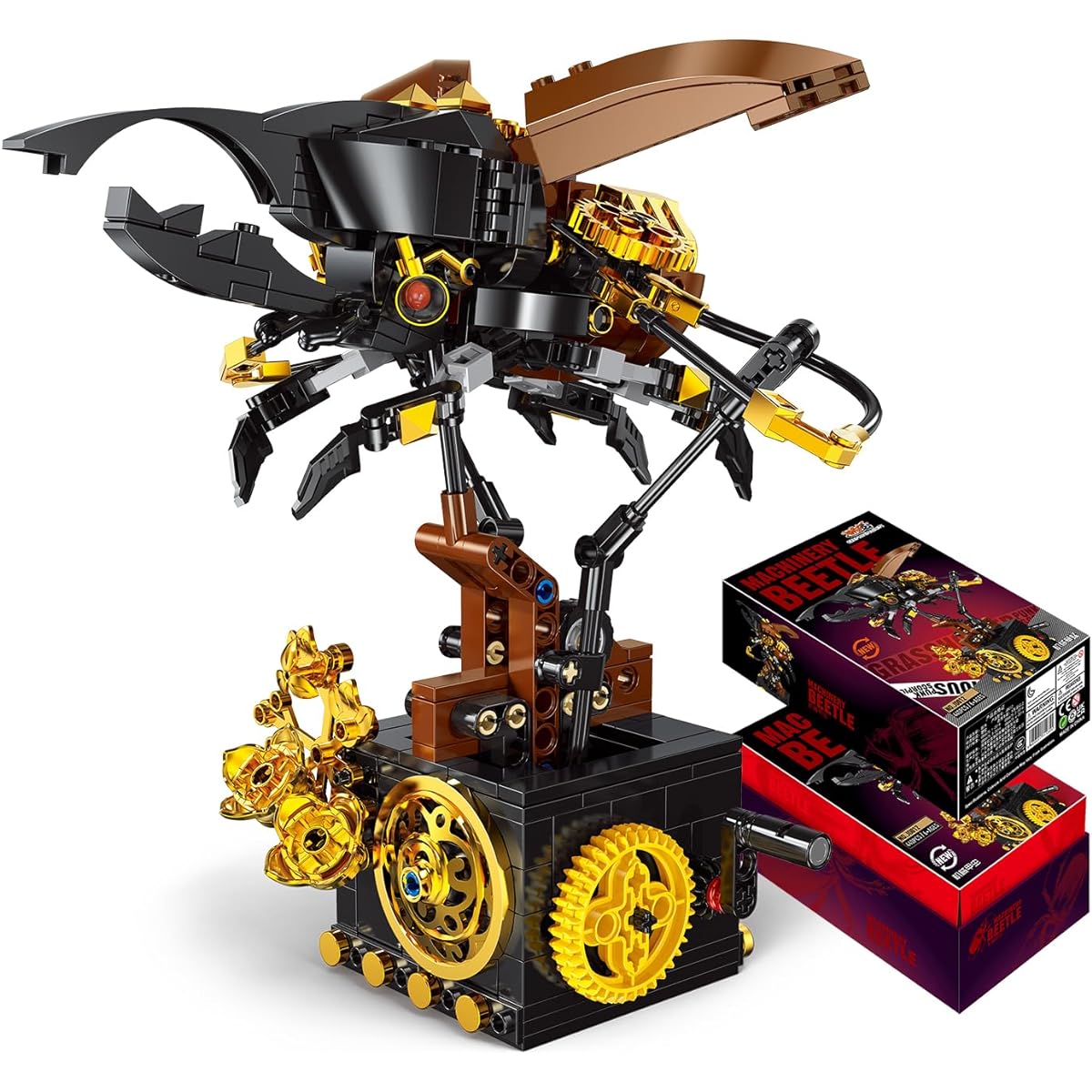 LEQUMOC Insect Collection L602 Idea Bug Mechanical Beetle Building Set 440 Pieces Ages 6 and Up