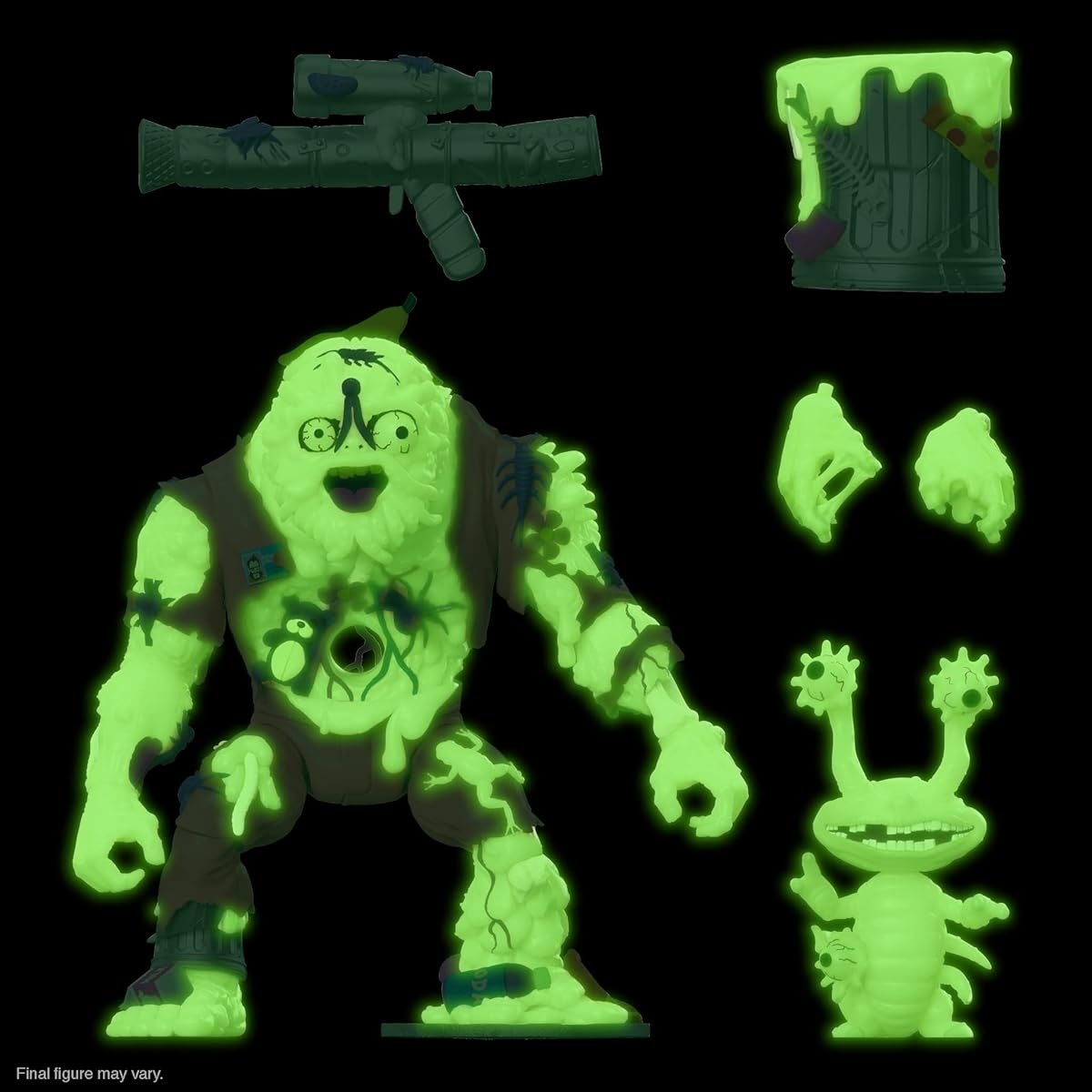 Teenage Mutant Ninja Turtles Ultimate Glow in the Dark Muckman and Joe Eyeball 7" Action Figure - NYCC Exclusive