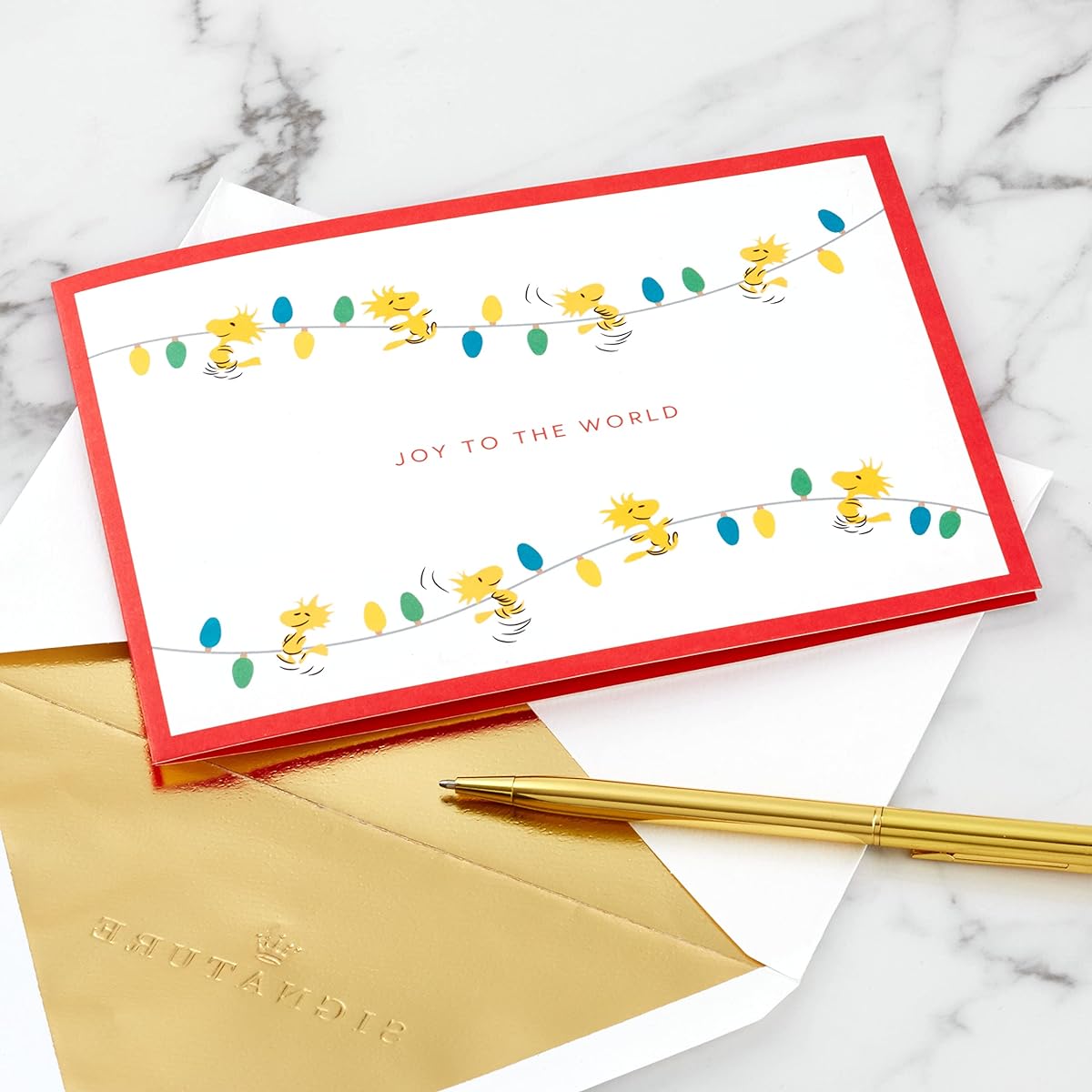 Hallmark Signature Paper Wonder Pop Up Christmas Card (Peanuts, Snoopy's Doghouse)