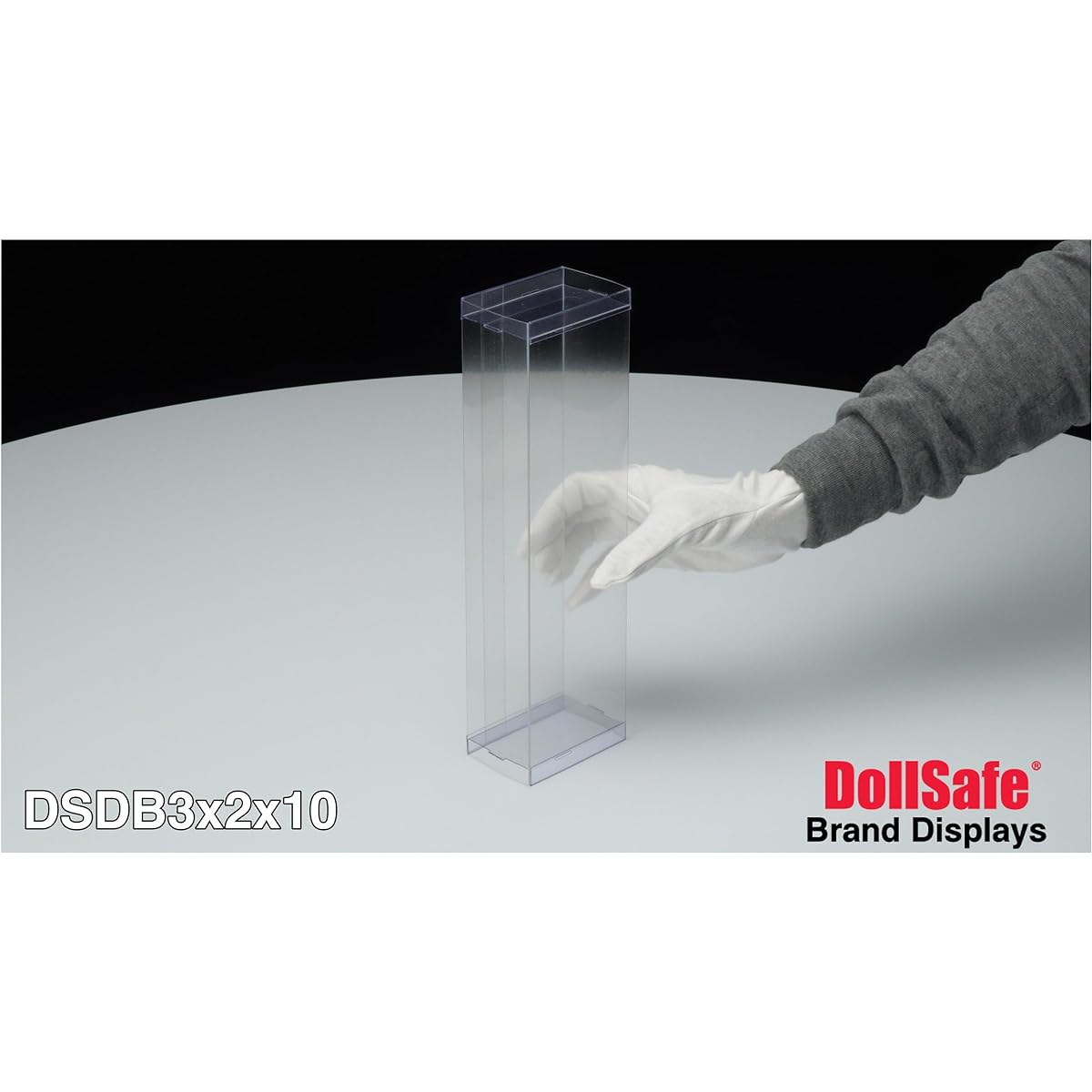 (10-Pack) - Collecting Warehouse DollSafe Brand Folding Doll Display Boxes 7.6cm x 5.1cm x 25cm , Pack of 10