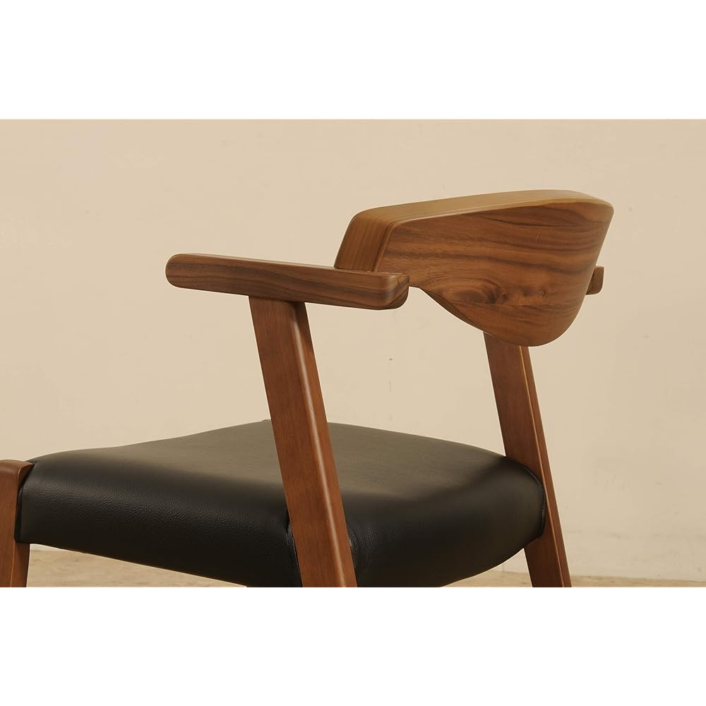 PC chair semi-arm WAL/BK