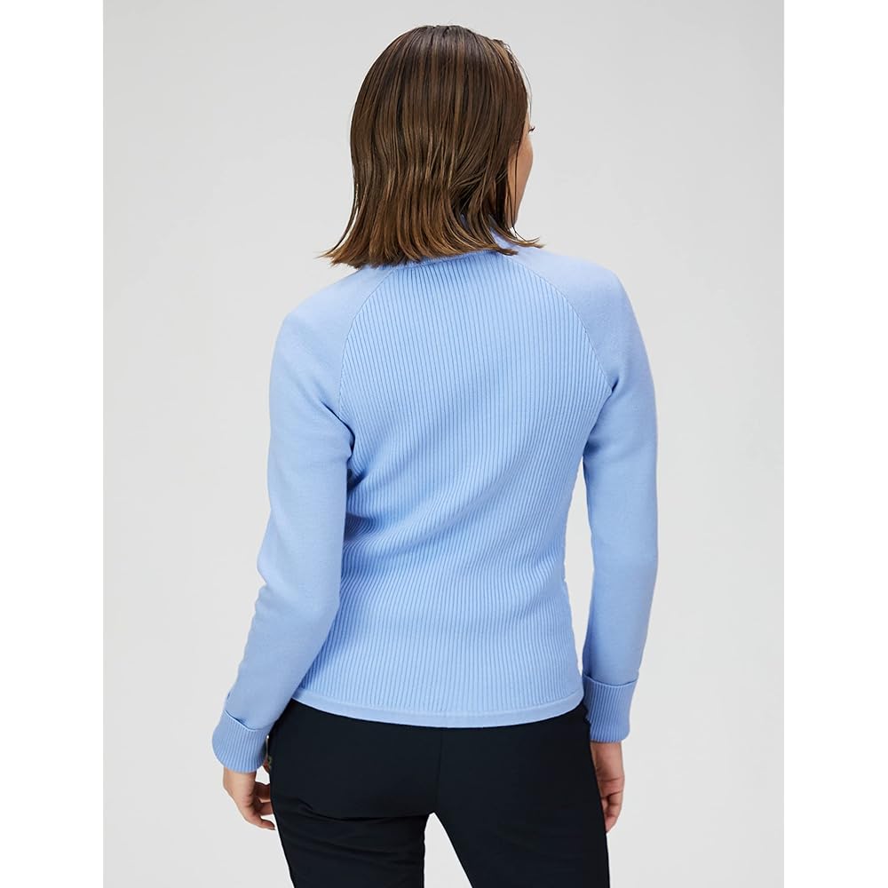 [DESCENTE] 22 Fall/Winter Model Golf Sweater Full Zip Stretch Simple Cute Women's