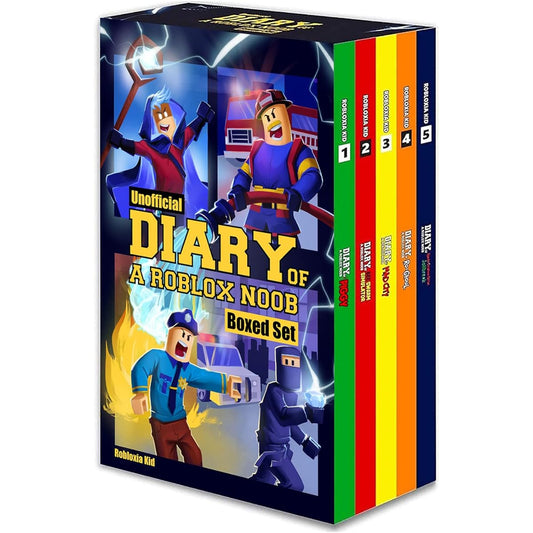 Robloxia Kid Diary of a Roblox Noob: Boxed Set 1 - 5 Video Game Adventure Story for Young Kids, Game Fans