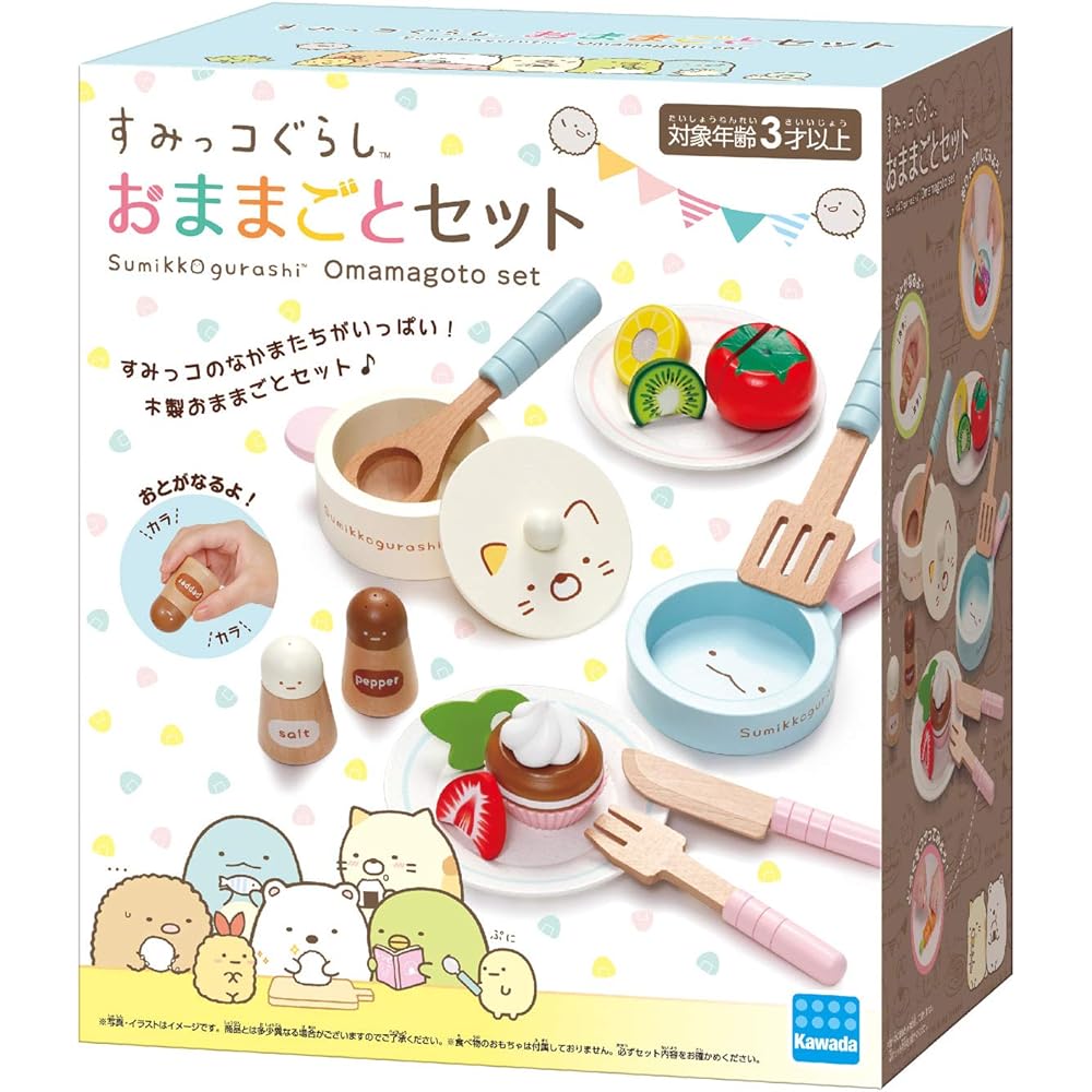 [Kawada Sumikkogurashi Toy Set] Sumikkogurashi Play Set SG-02 + Sumikkogurashi Fruit & Vegetable Set SG-03