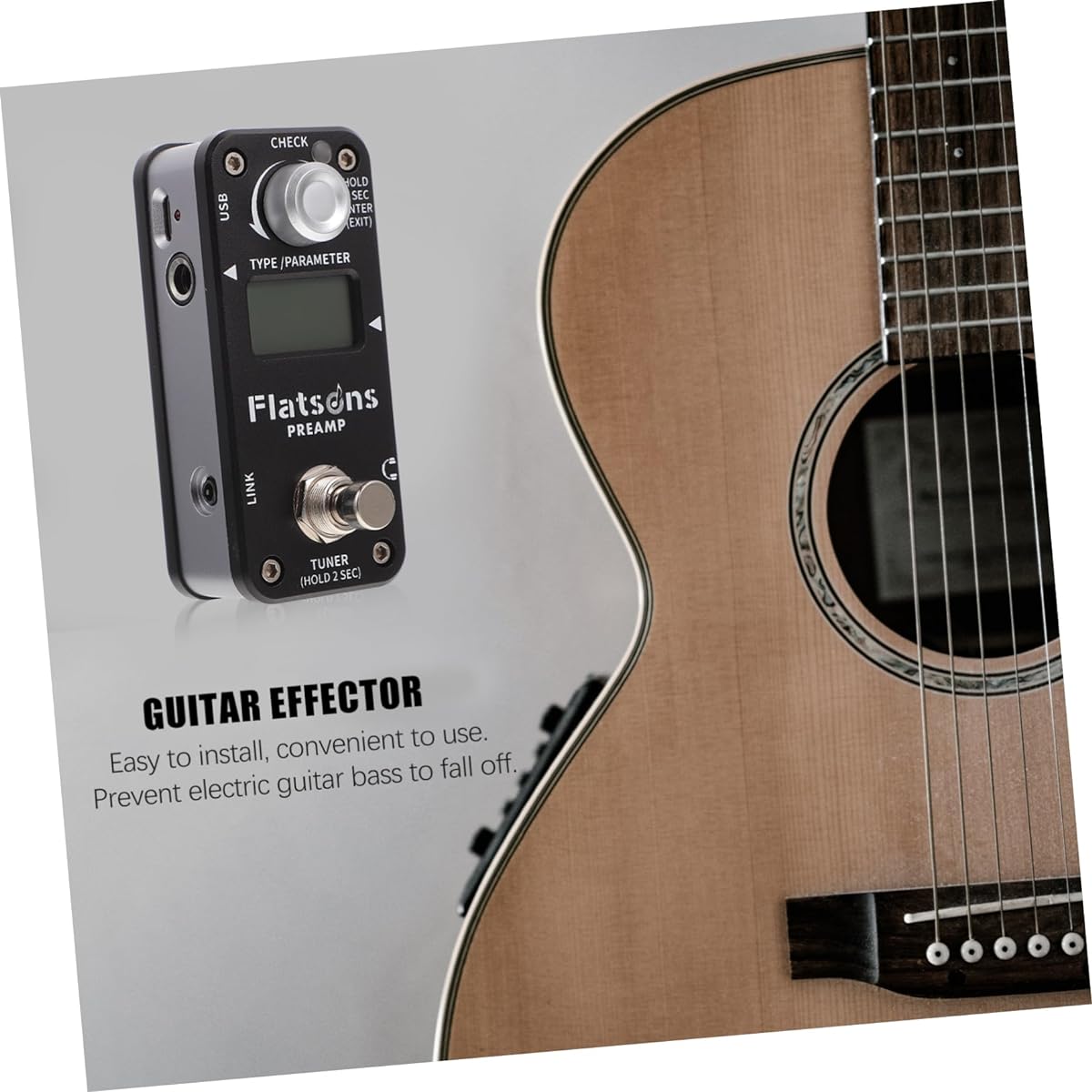 Vaguelly 1pc Guitar Effect Electric Guitar Looper Guitar Core Guitar Accessories Stereo Looper Pedal Guitar Effector Overloaded Effector Metal Effector Guitar