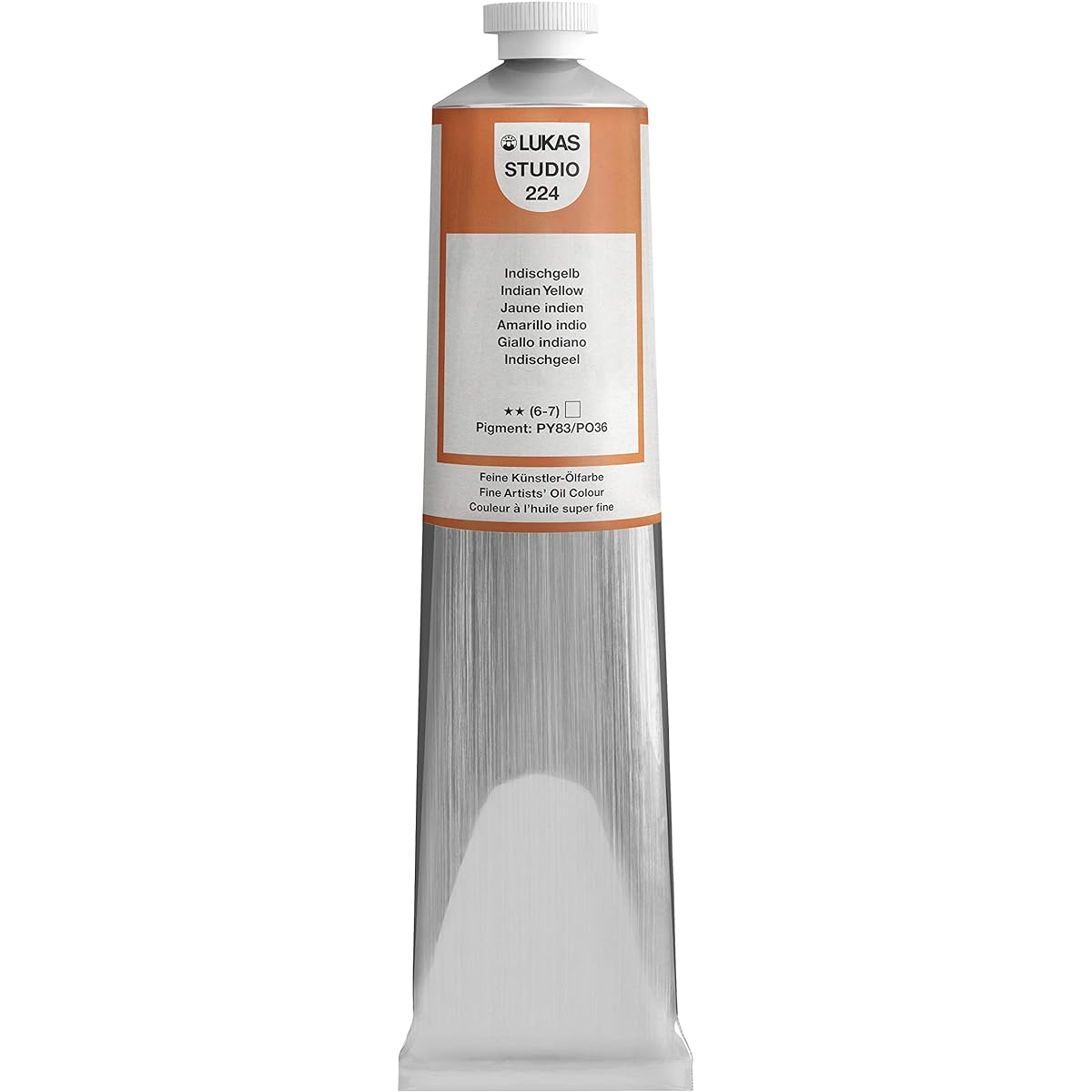 Lukas Studio Oil Color 200ml Tube – Indian Yellow