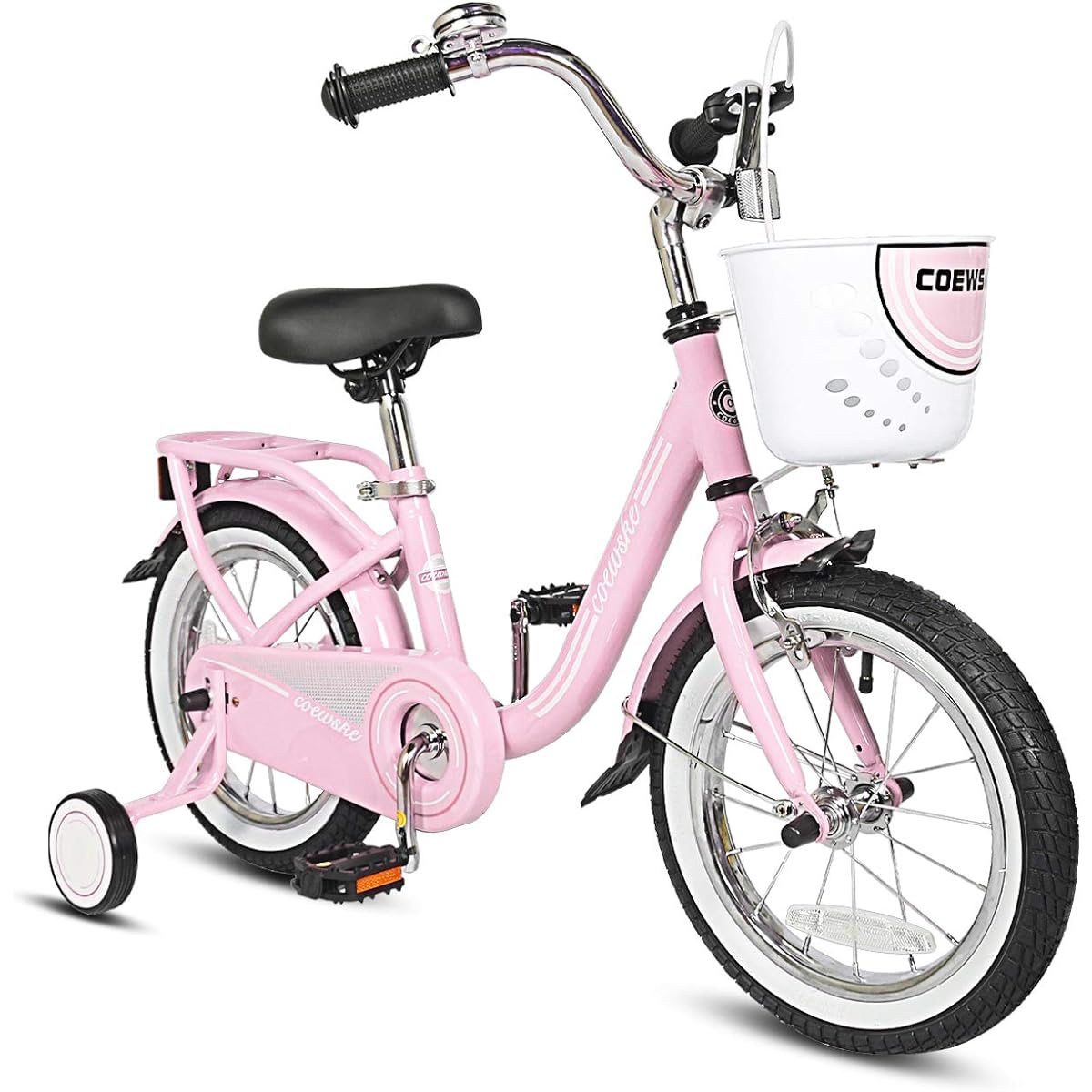 COEWSKE Children's Bicycle Steel Frame 14-16 Inch with Training Wheels