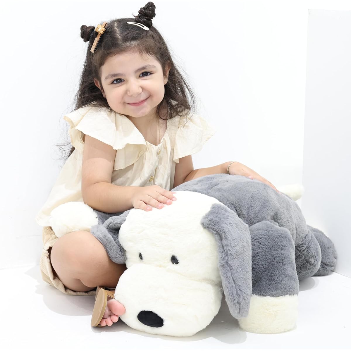 CUTIBLY Large Weighted Plush Toy (30") - Cute Stuffed Dog 5 lbs Toy for Ages 3+