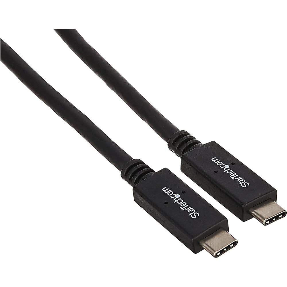 StarTech.com USB-C to USB-C Cable 1m Male/Male USB 3.0 (5Gbps) USB-C Charging Cable USB Type-C Cable USB315CC1M