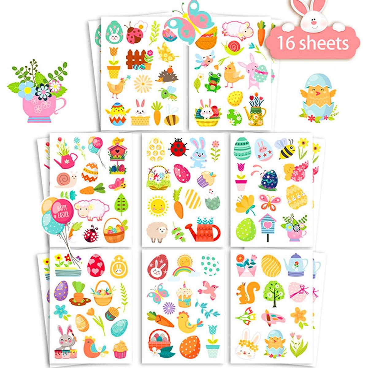 Easter Stickers for Kids Easter Crafts Party Favors Easter Stickers