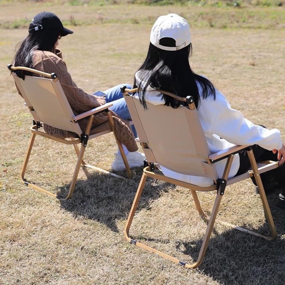Hagure Muton Big Sale Outdoor Chair Camping Chair Bargain Sale Summer Foldable Chair Portable Furniture 75 x 54 x 20cm Load Capacity 150kg Lightweight Portable (BLACK)