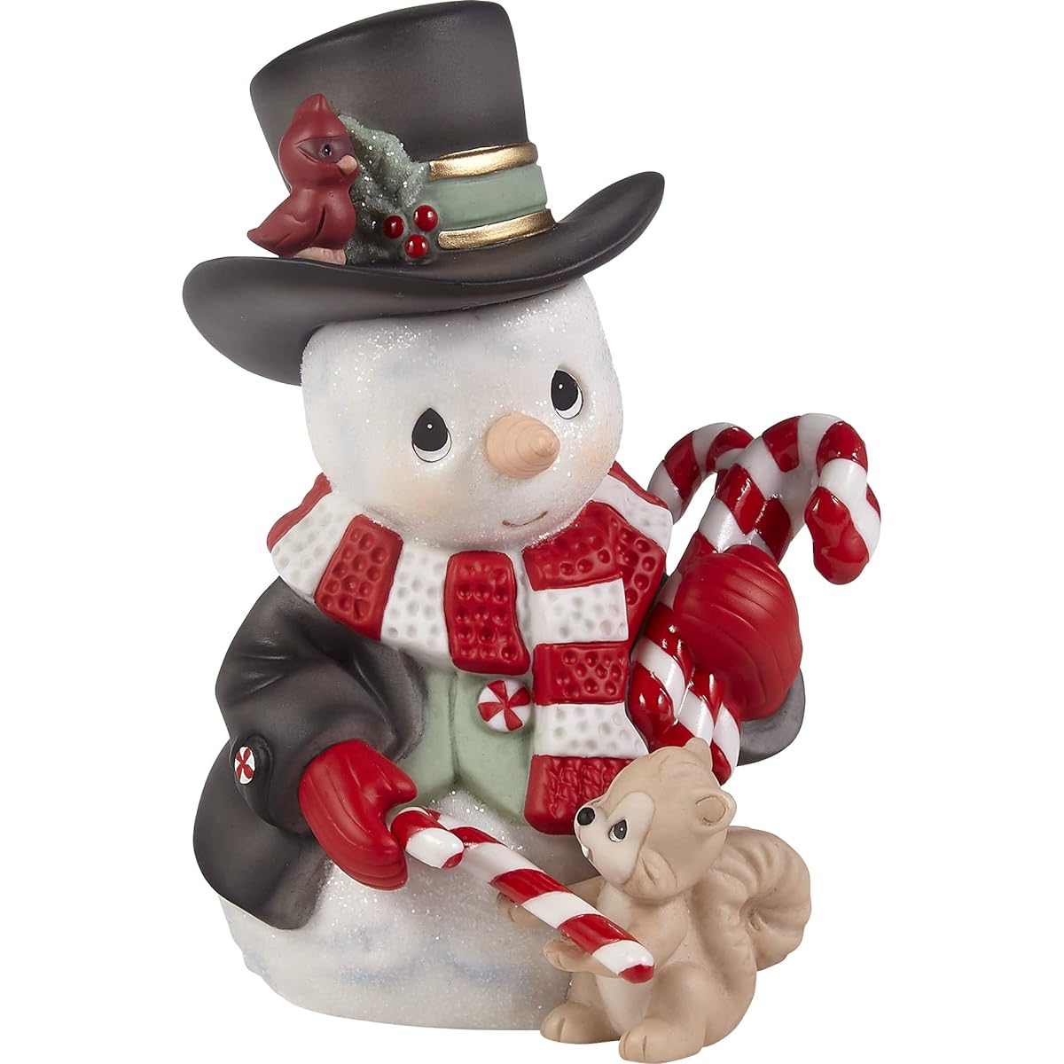 Precious Moments 221015 Wishing You A Sweet Season Snowman Bisque Porcelain Figurine