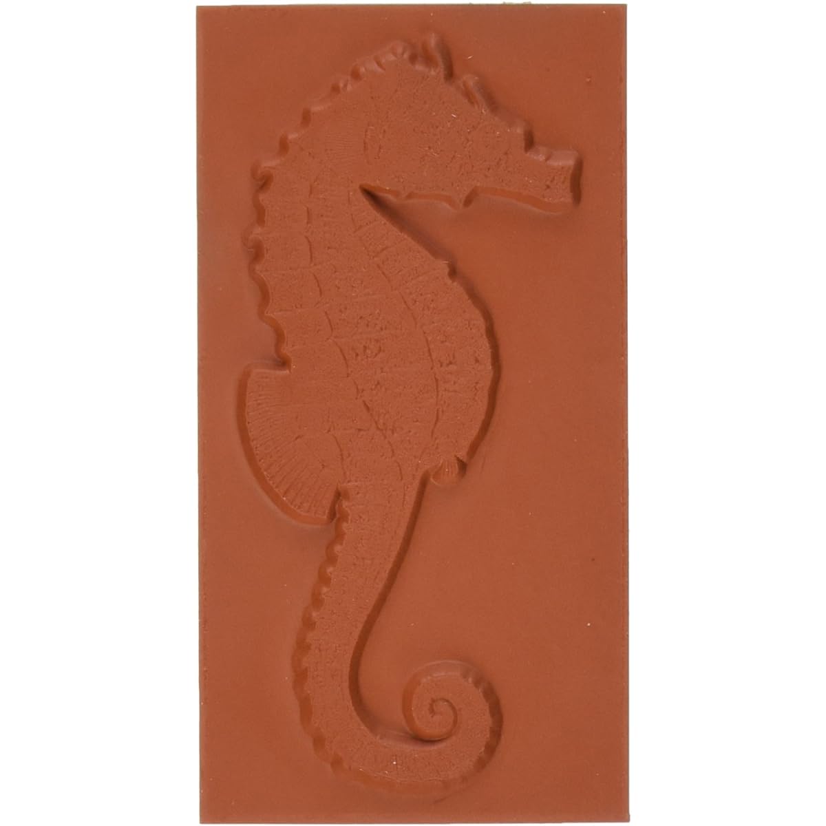 Deep Red Cling Stamp Seahorse